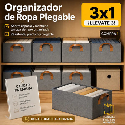 ORGANIZADORES DE ROPA  PLEGABLES (COMPRA 1 Y LLEVATE 3)