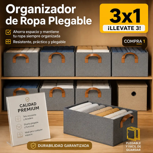 ORGANIZADORES DE ROPA  PLEGABLES (COMPRA 1 Y LLEVATE 3)