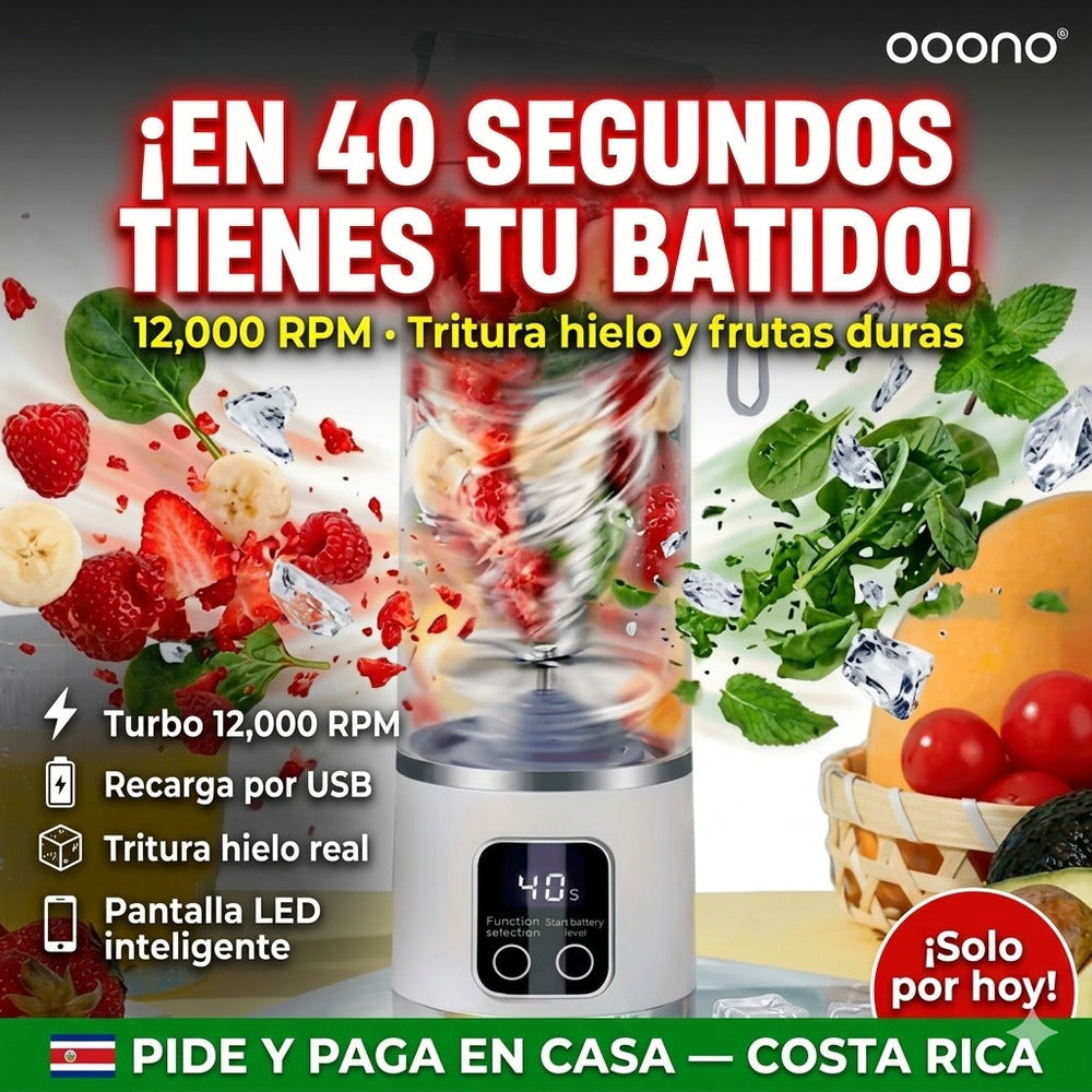 Licuadora Portátil - Blender Pro® - ¡EL SECRETO DE LOS JUGOS Y BATIDOS PERFECTOS!