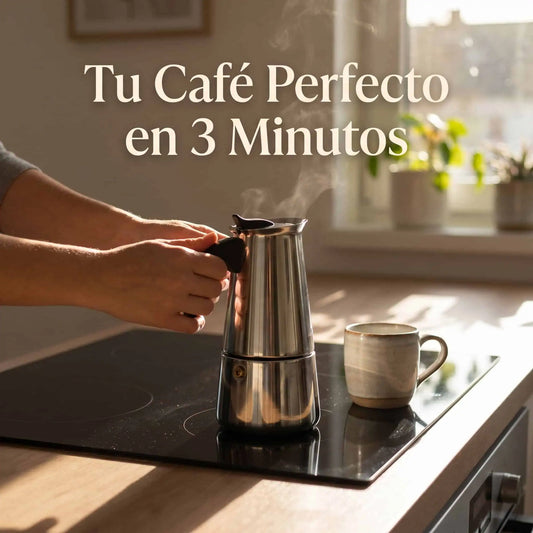 Cafetera Moka de Acero Inoxidable